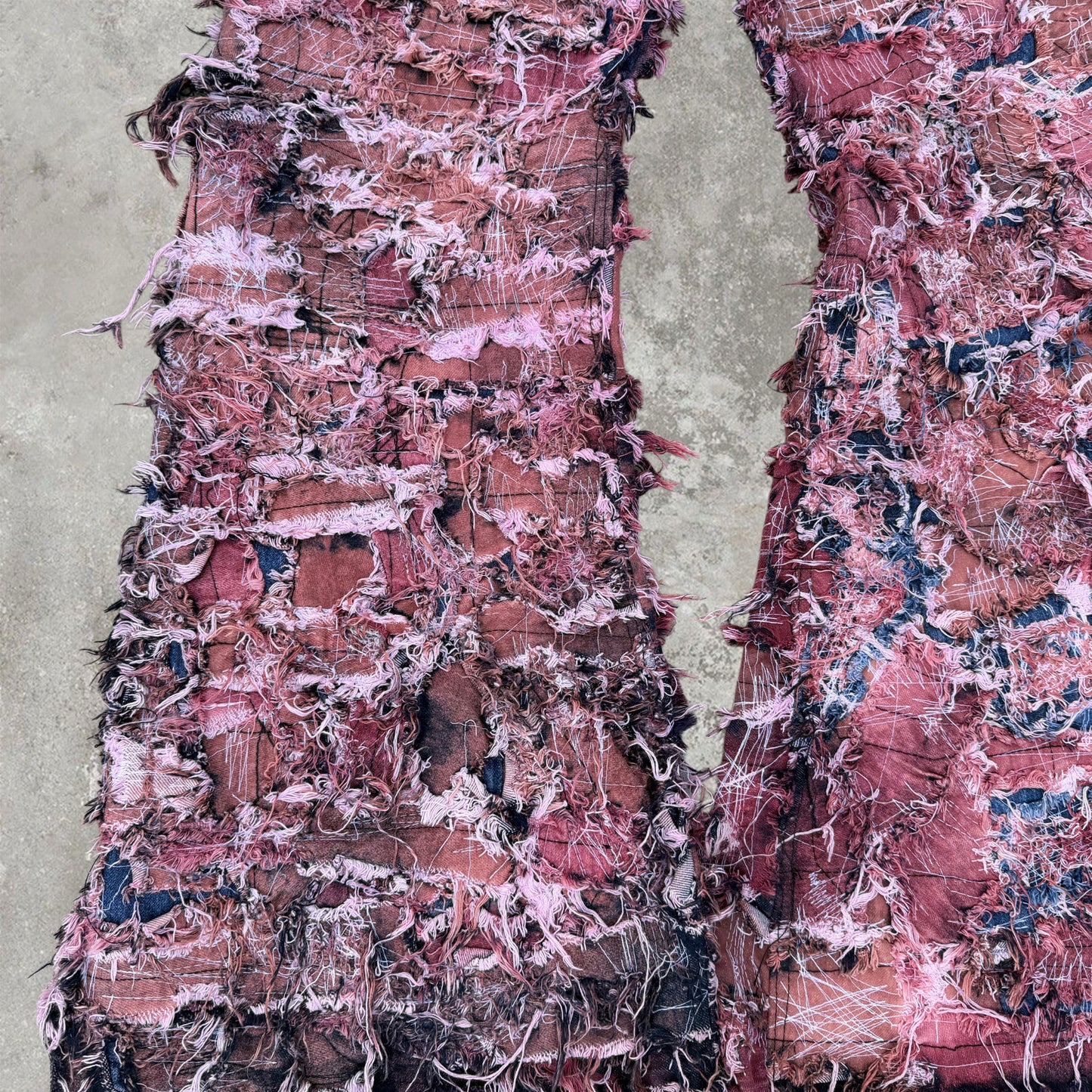 Deconstructed Flare Jeans